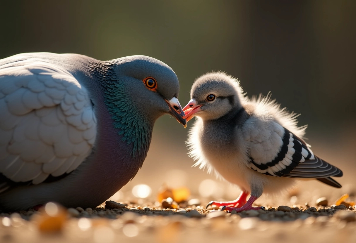 bébé pigeon